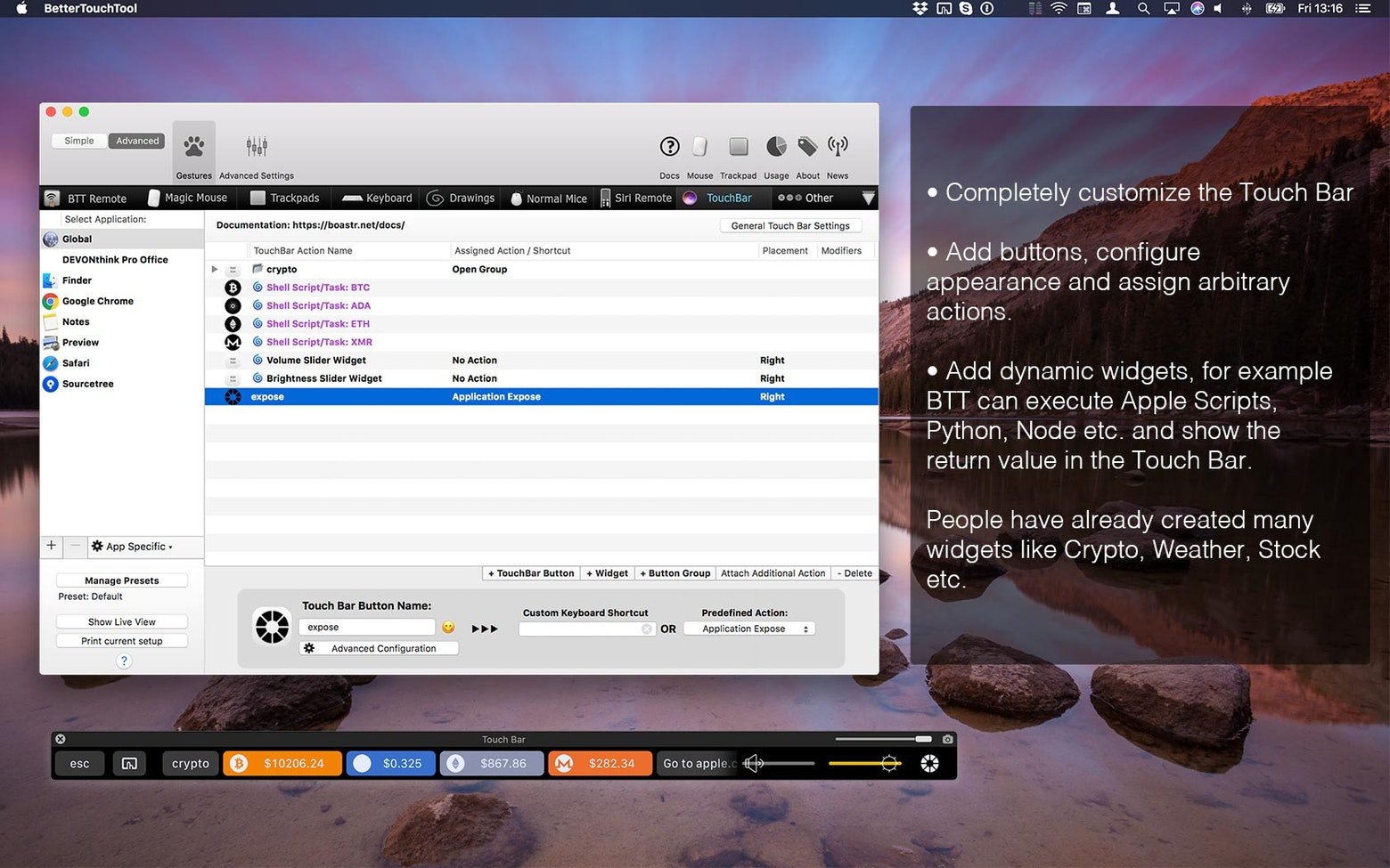BetterTouchTool screenshot 4