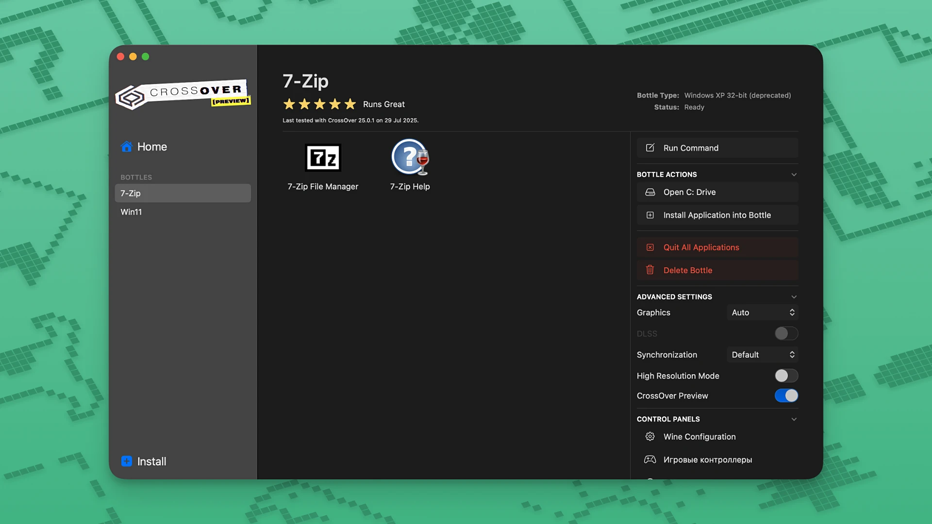 CrossOver screenshot 3