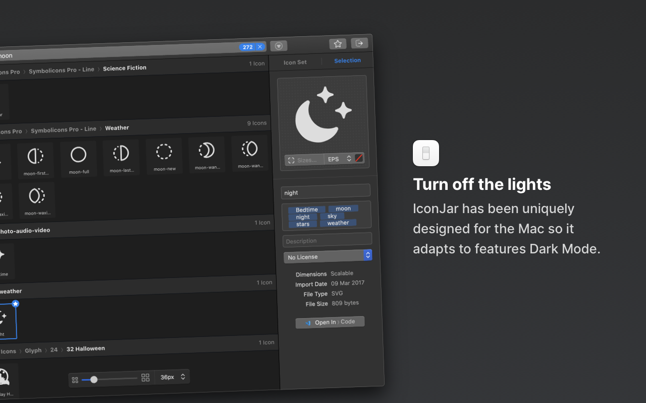 IconJar screenshot 2