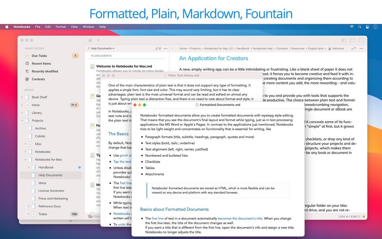 Notebooks screenshot 3