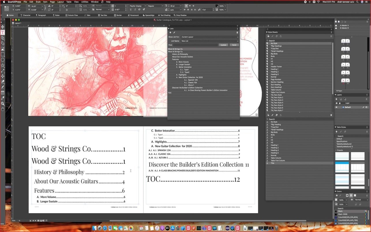 QuarkXPress screenshot 2